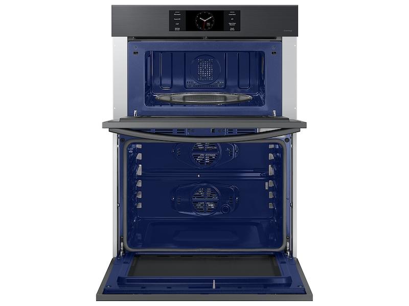 Samsung NQ70CG700DMTAA Bespoke 30 Microwave Combination Wall Oven with with Flex Duo™ in Matte Black Steel