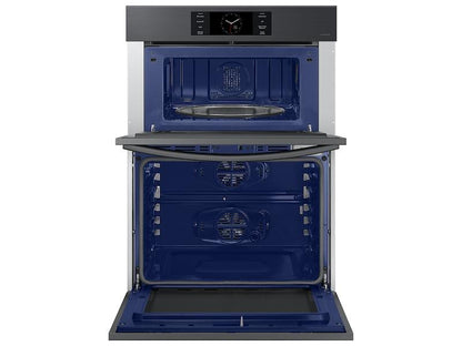 Samsung NQ70CG700DMTAA Bespoke 30 Microwave Combination Wall Oven with with Flex Duo™ in Matte Black Steel