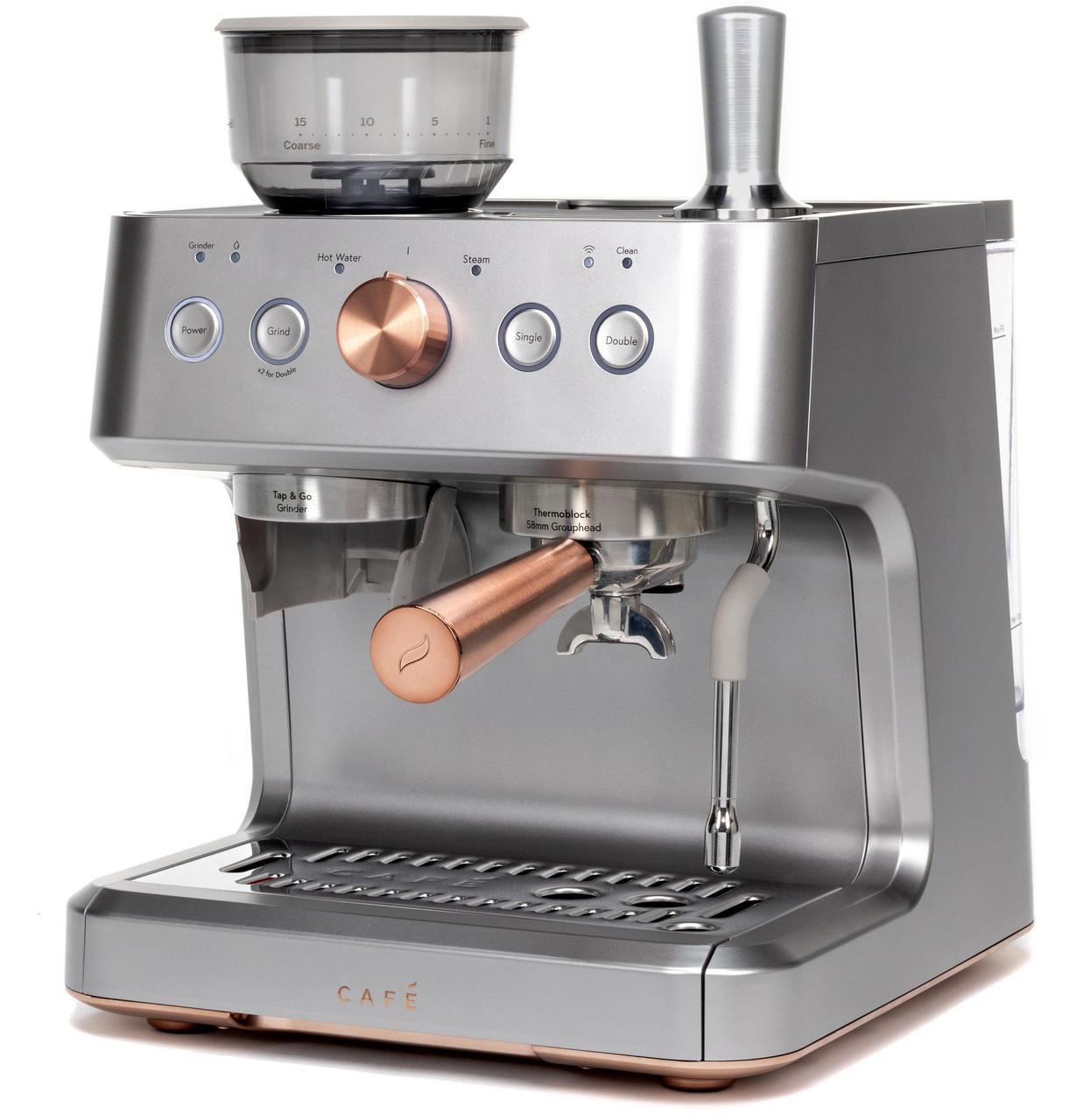 Cafe C7CESAS2RS3 CAF(EBACK)™ BELLISSIMO Semi Automatic Espresso Machine + Frother