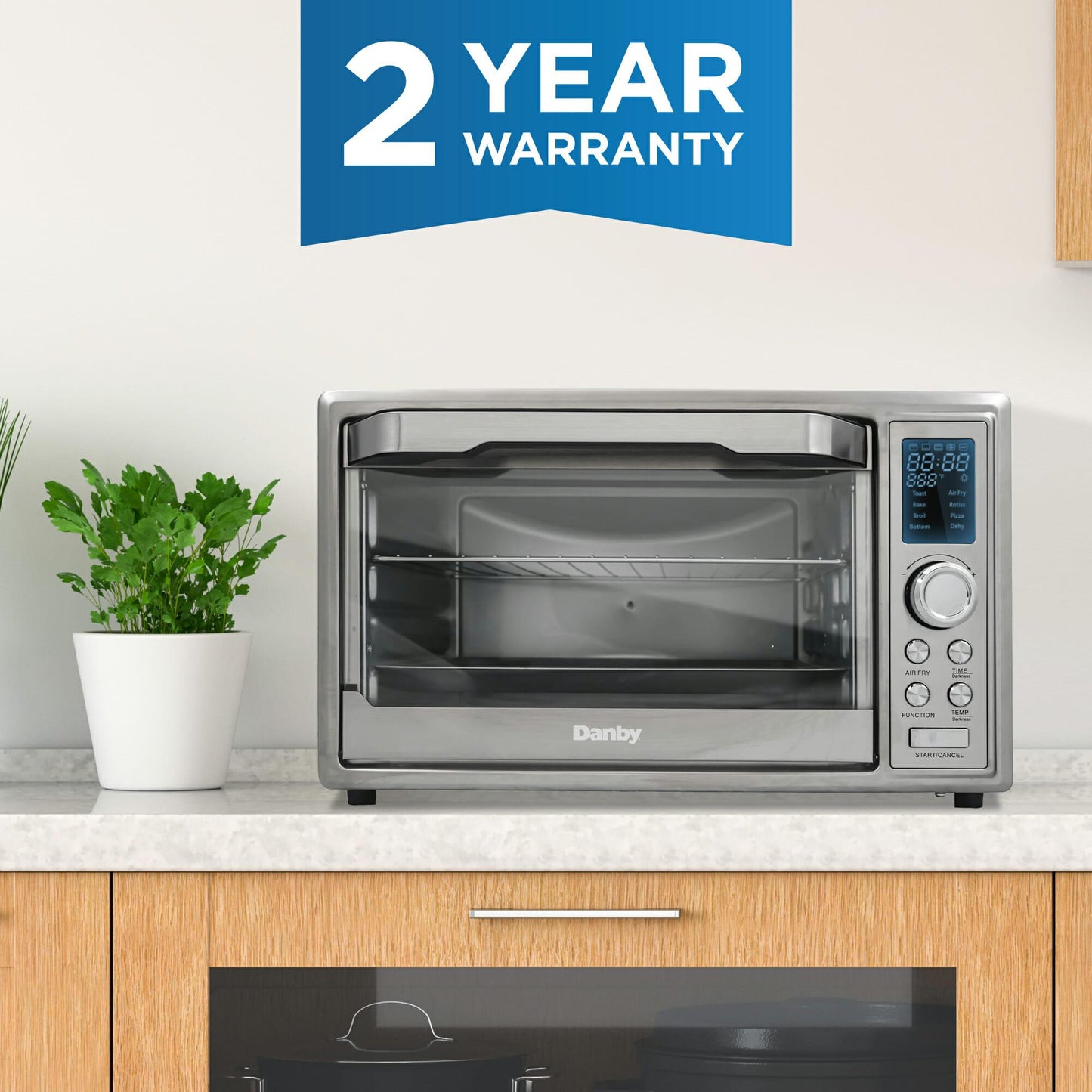 DBTO0961ABSS Danby 0.9 cu. ft. Toaster Oven with Air Fry Technology in Stainless Steel