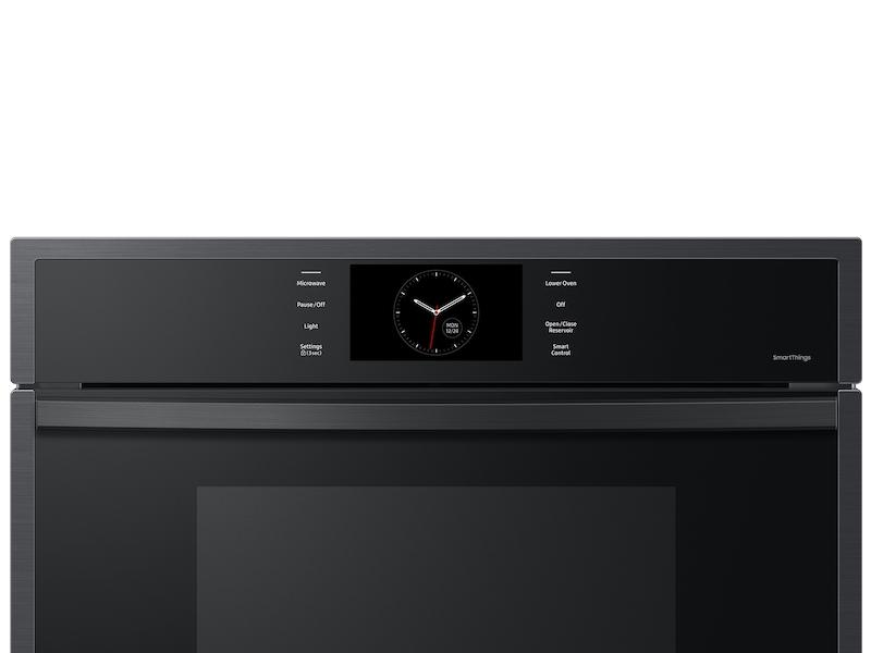 Samsung NQ70CG600DMTAA 30 Microwave Combination Wall Oven with Steam Cook in Matte Black