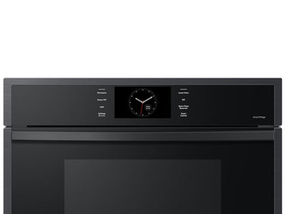 Samsung NQ70CG600DMTAA 30 Microwave Combination Wall Oven with Steam Cook in Matte Black