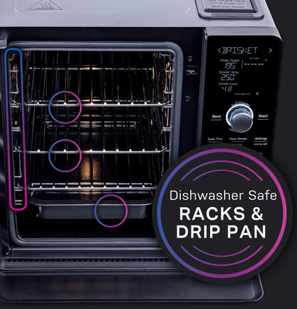 P9SBAAS6VBB GE Profile™ Smart Indoor Pellet Smoker