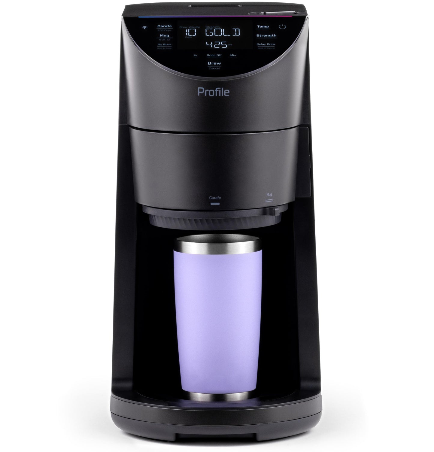 P7CGAAS6TBB GE Profile™ Smart Grind and Brew Coffee Maker with Podless Single Serve