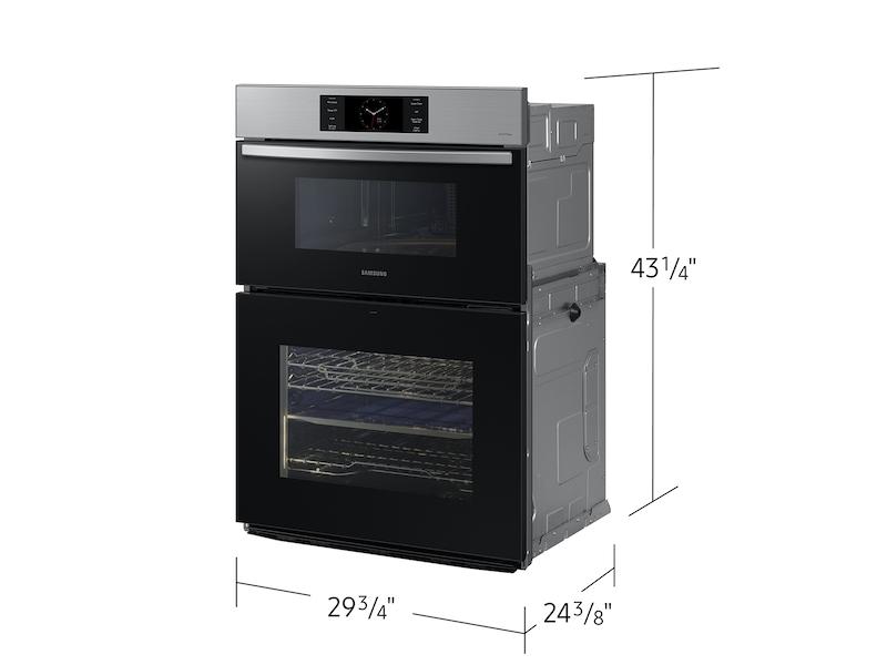 Samsung NQ70CG700DSRAA Bespoke 30 Microwave Combination Wall Oven with with Flex Duo™ in Stainless Steel