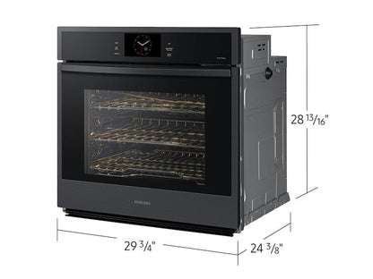 Samsung NV51CG600SMTAA 30 Single Wall Oven with Steam Cook in Matte Black