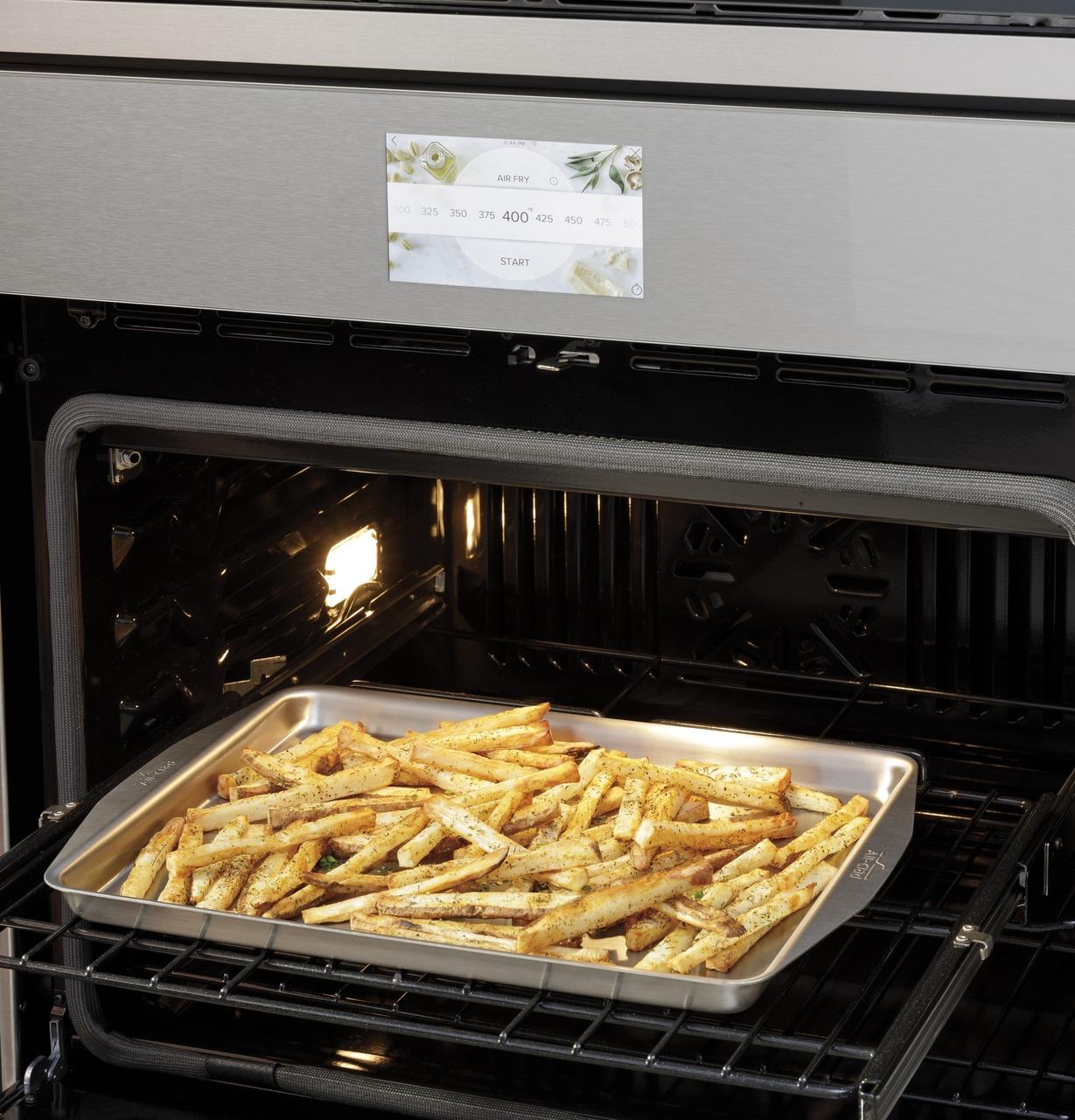 Cafe CTS70DM2NS5 CAF(EBACK)™ 30 Smart Single Wall Oven with Convection in Platinum Glass