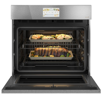 Cafe CTS90DM2NS5 CAF(EBACK)™ 30 Smart Built-In Convection Single Wall Oven in Platinum Glass