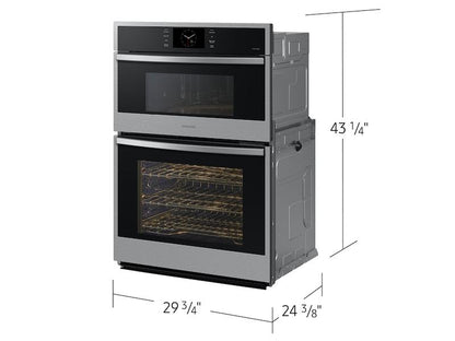 Samsung NQ70CG600DSRAA 30 Microwave Combination Wall Oven with Steam Cook in Stainless Steel