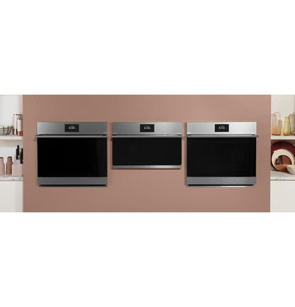 Cafe CTS70DM2NS5 CAF(EBACK)™ 30 Smart Single Wall Oven with Convection in Platinum Glass