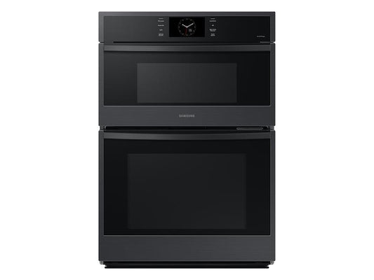 Samsung NQ70CG600DMTAA 30 Microwave Combination Wall Oven with Steam Cook in Matte Black