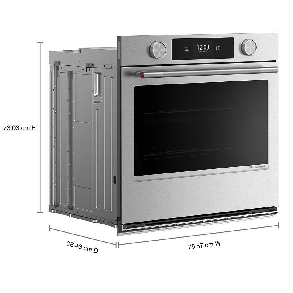 Kitchenaid KOES730SPS 30-inch Smart Electric Single Wall Oven with Assisted Cooking Modes - PrintShield™ Finish