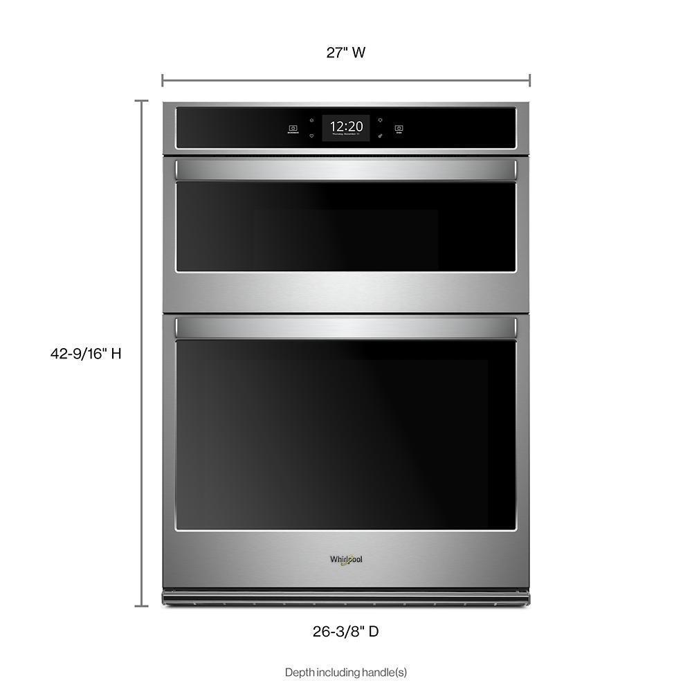 Whirlpool WOC75EC7HS 5.7 cu. ft. Smart Combination Convection Wall Oven with Air Fry, when Connected