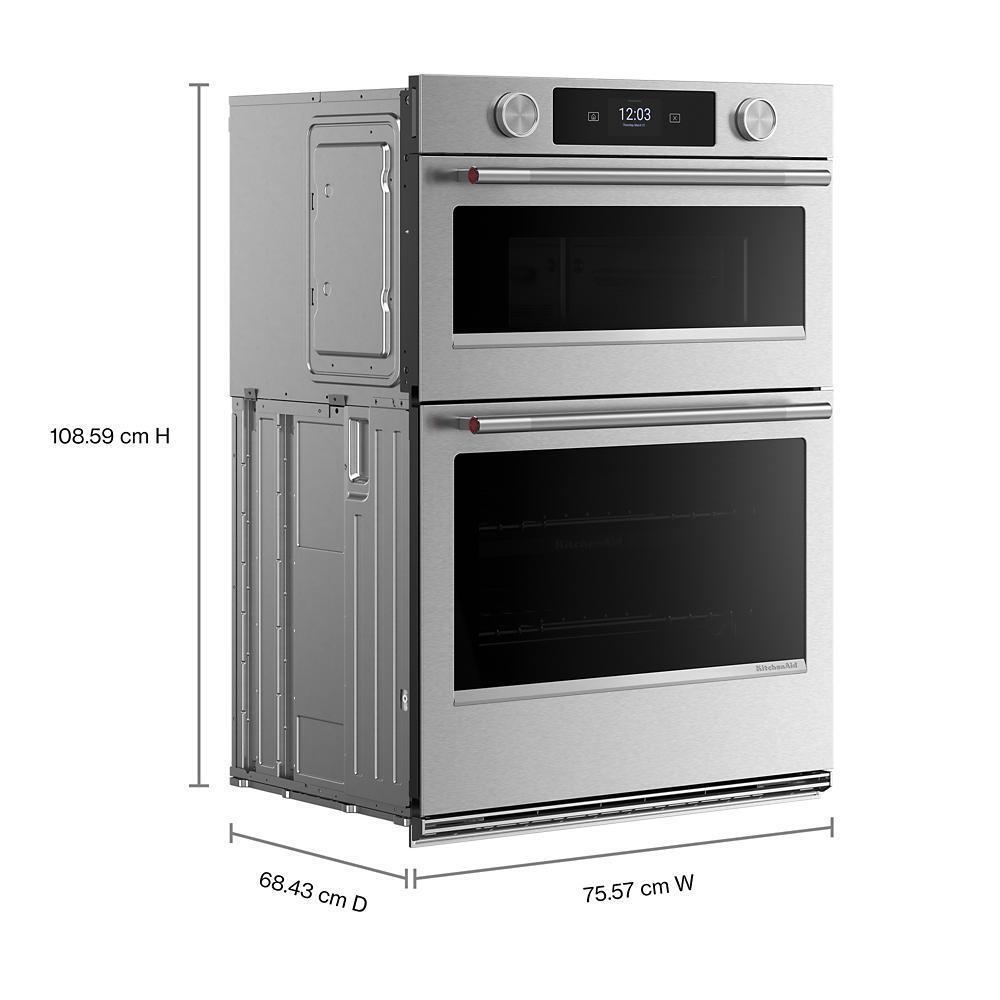 Kitchenaid KOEC730SPS 30-inch Smart Electric Combo Wall Oven with Assisted Cooking Modes - PrintShield™ Finish