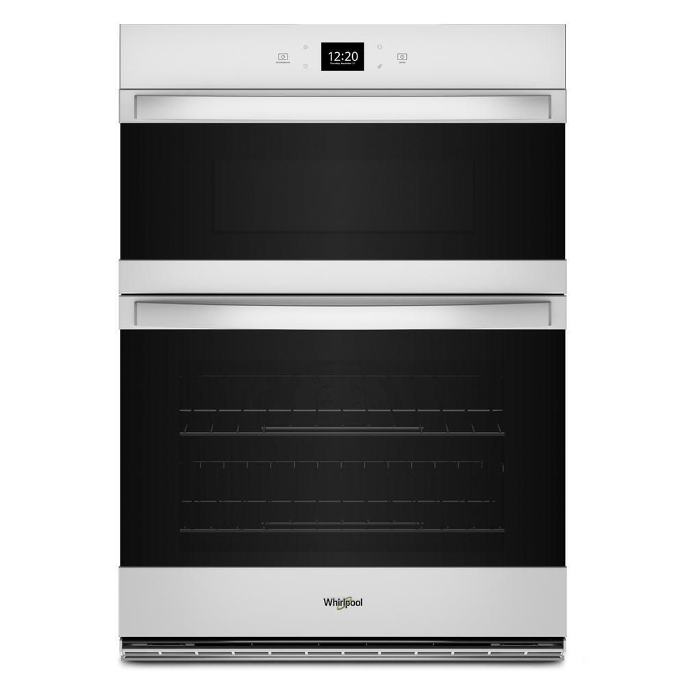 Whirlpool WOEC5030LW 6.4 Total Cu. Ft. Combo Wall Oven with Air Fry When Connected