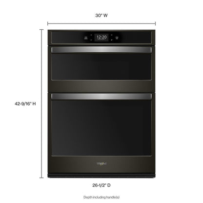 Whirlpool WOC75EC0HV 6.4 cu. ft. Smart Combination Convection Wall Oven with Air Fry, when Connected