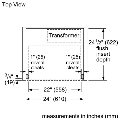 Bosch BCM8450UC 800 Series, Built-In Fully Automatic Coffee Machine, Stainless steel, Removable water tank