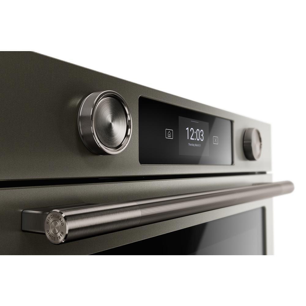 Kitchenaid KOES730SBE 30-inch Smart Electric Single Wall Oven with Assisted Cooking Modes - Black Ore