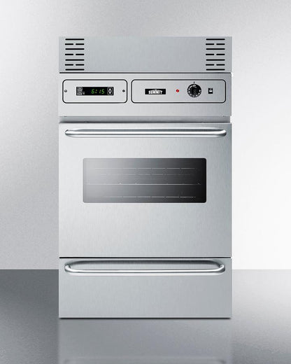 Summit TEM755BKW 24 Wide Electric Wall Oven, 115v