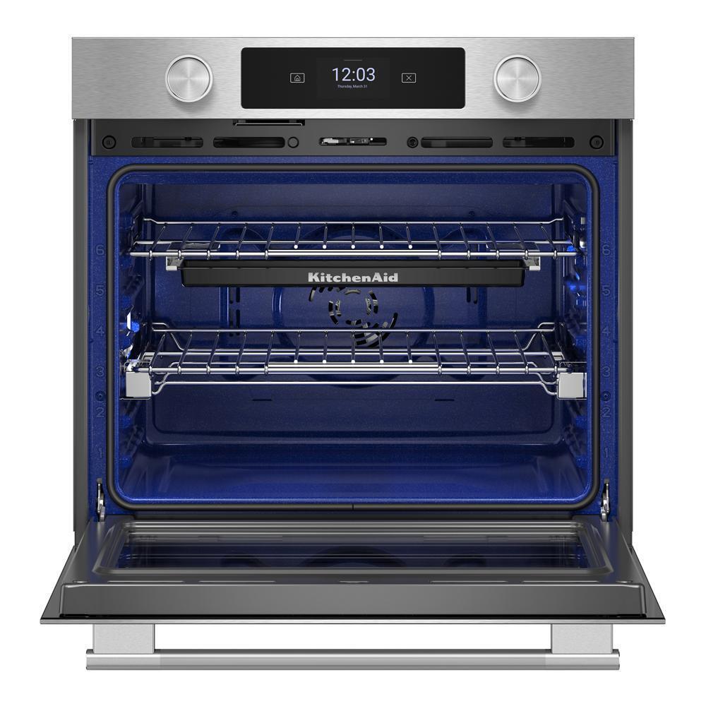 Kitchenaid KOES730SPS 30-inch Smart Electric Single Wall Oven with Assisted Cooking Modes - PrintShield™ Finish