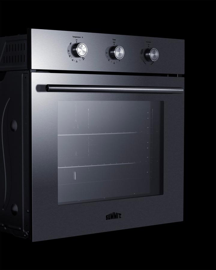 Summit SGW243SS 24 Wide Gas Wall Oven