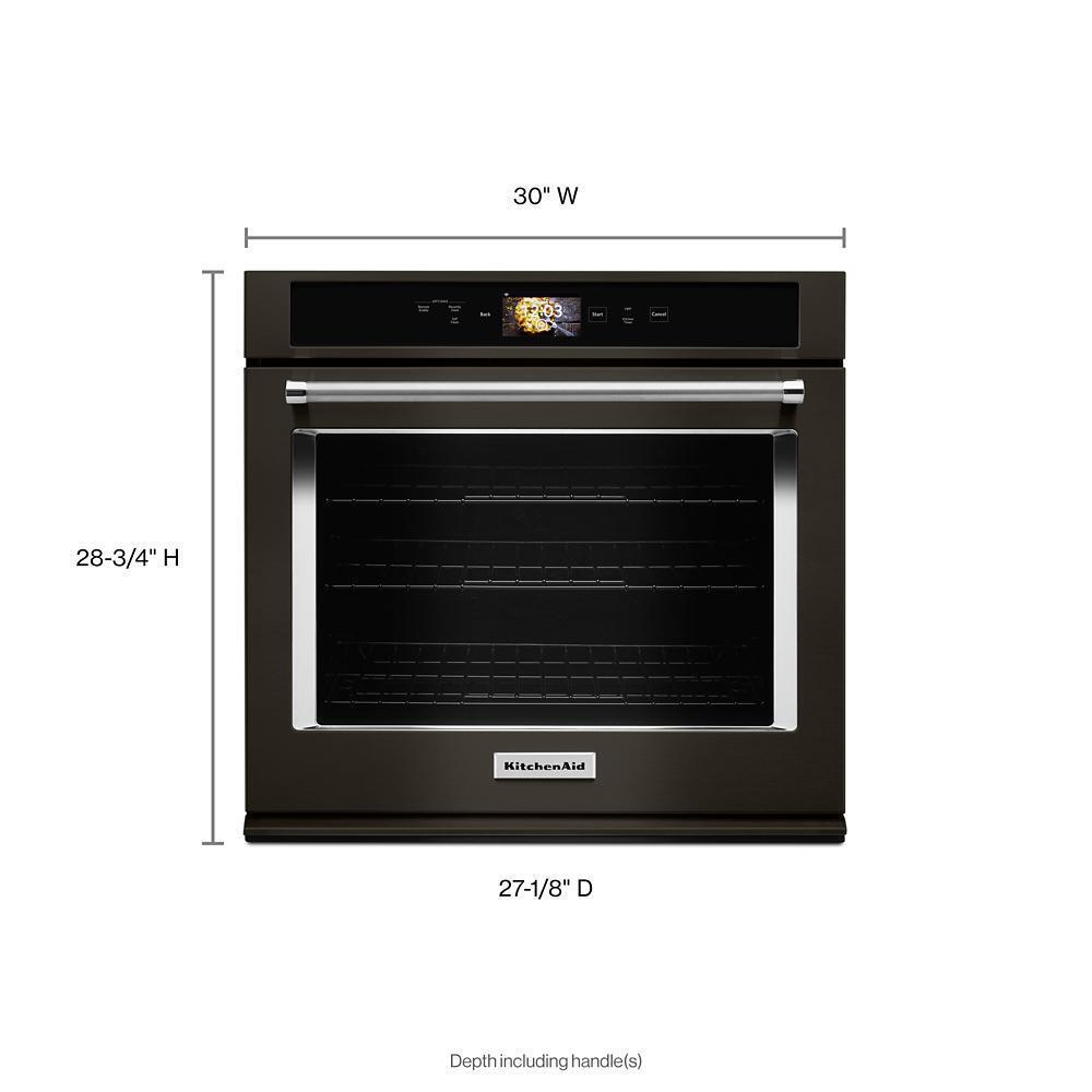 Kitchenaid KOSE900HBS Smart Oven+ 30 Single Oven with Powered Attachments and PrintShield™ Finish