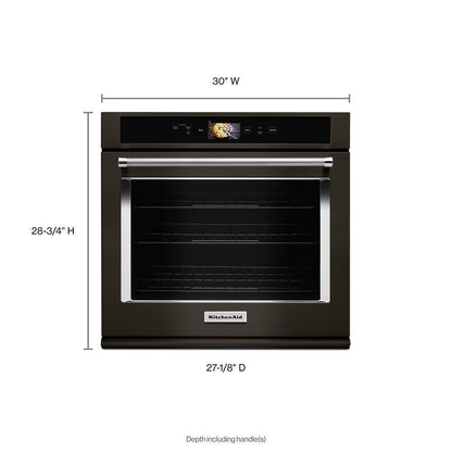 Kitchenaid KOSE900HBS Smart Oven+ 30 Single Oven with Powered Attachments and PrintShield™ Finish