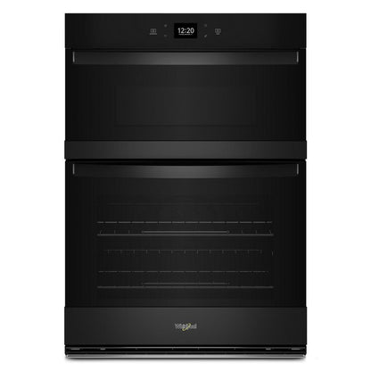 Whirlpool WOEC5030LB 6.4 Total Cu. Ft. Combo Wall Oven with Air Fry When Connected