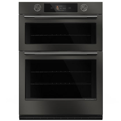Kitchenaid KOEC730SBE 30-inch Smart Electric Combo Wall Oven with Assisted Cooking Modes - Black Ore