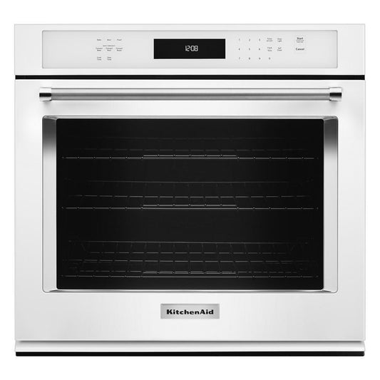 Kitchenaid KOSE500EWH 30 Single Wall Oven with Even-Heat™ True Convection