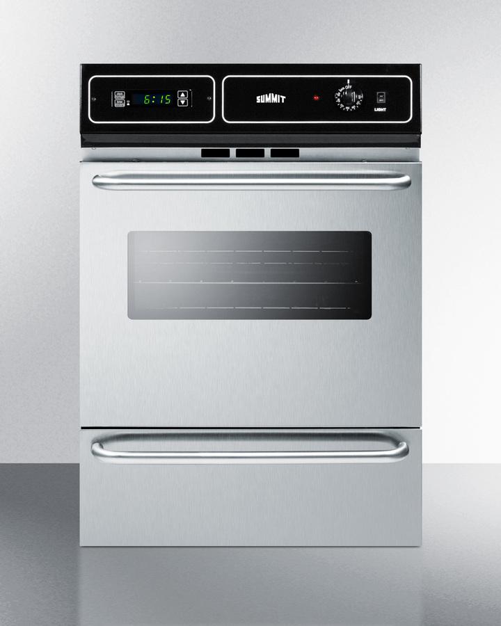 Summit TTM7212BKW 24 Wide Gas Wall Oven