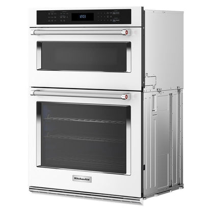 KOEC530PWH KitchenAid® 30 Combination Microwave Wall Ovens with Air Fry Mode.