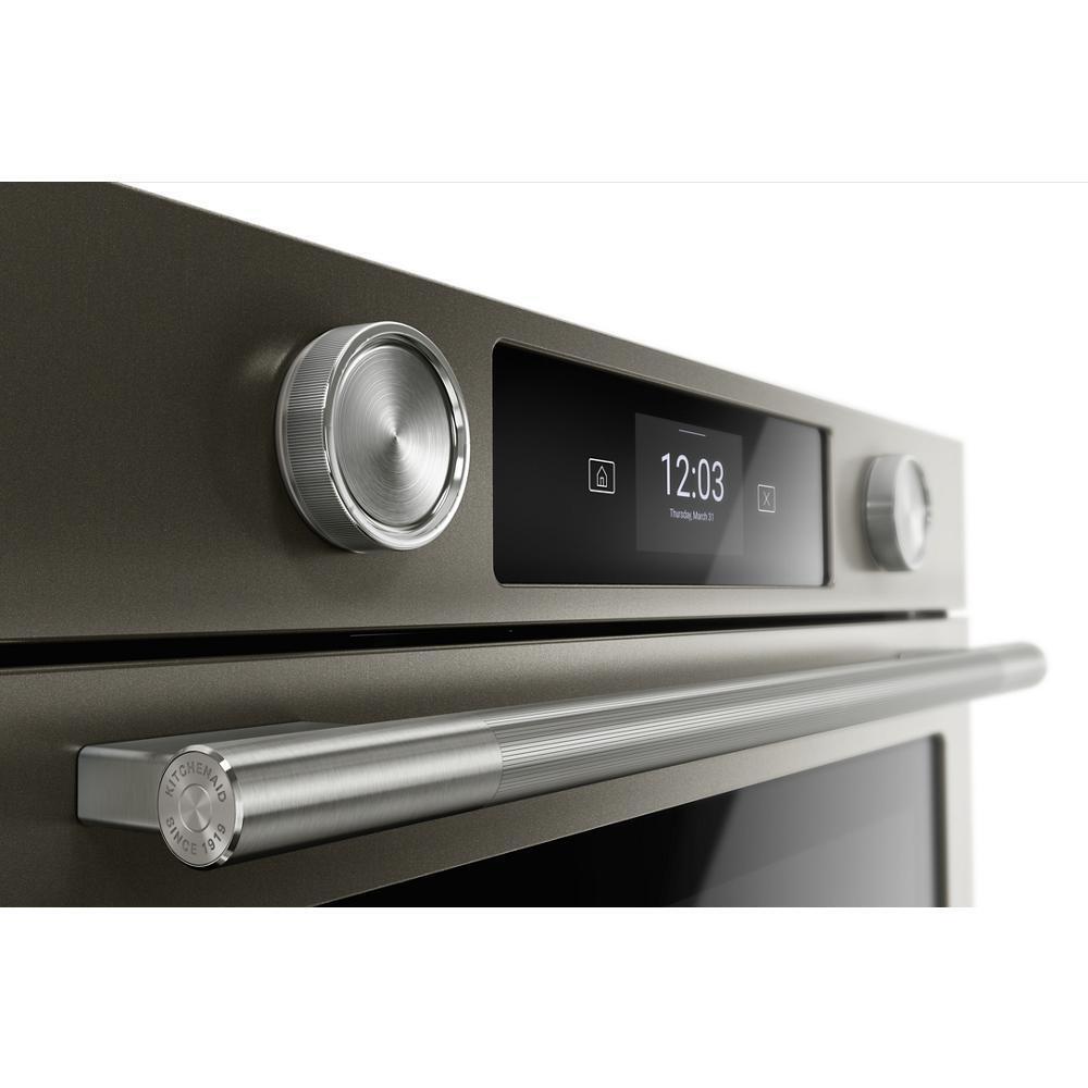 Kitchenaid KOES730SBE 30-inch Smart Electric Single Wall Oven with Assisted Cooking Modes - Black Ore