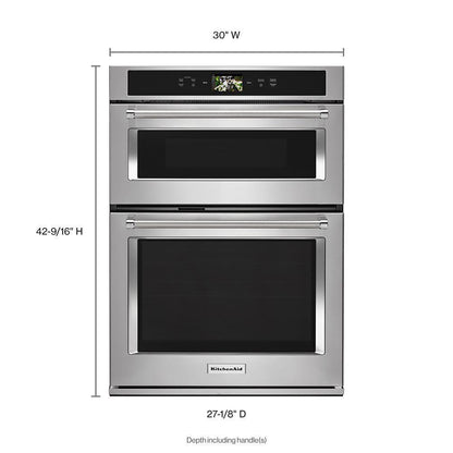Kitchenaid KOCE900HSS Smart Oven+ 30 Combination Oven with Powered Attachments