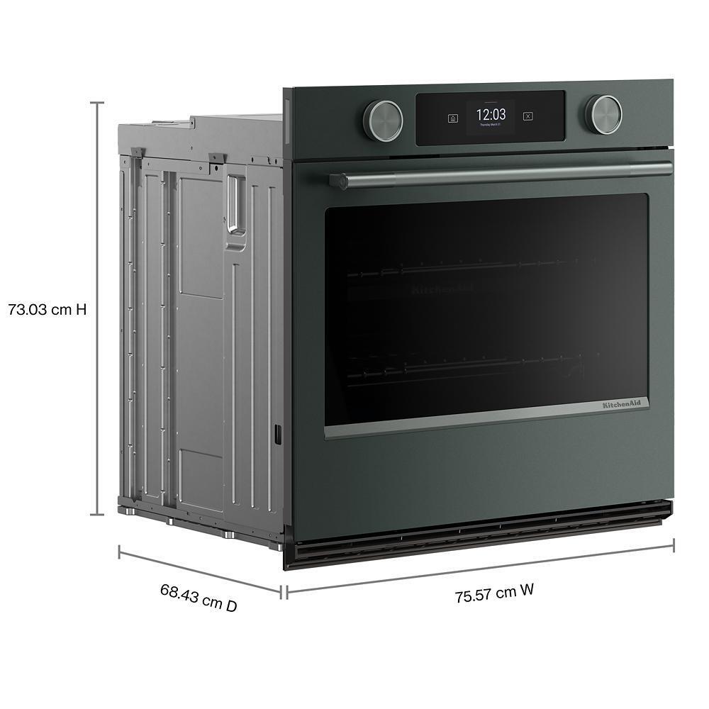 Kitchenaid KOES730SJP 30-inch Smart Electric Single Wall Oven with Assisted Cooking Modes - Juniper