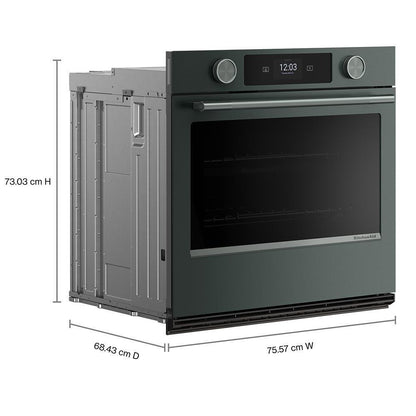 Kitchenaid KOES730SJP 30-inch Smart Electric Single Wall Oven with Assisted Cooking Modes - Juniper