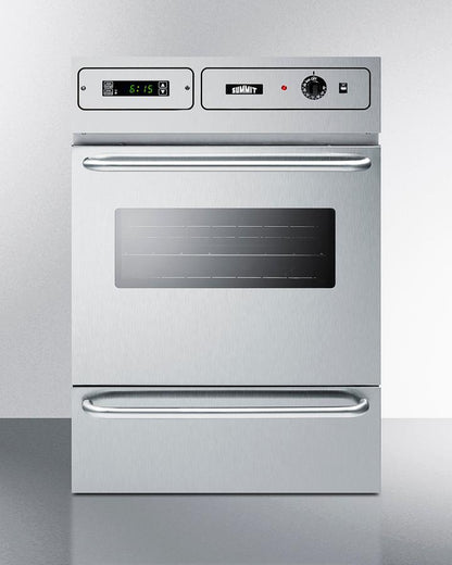 Summit TEM755BKW 24 Wide Electric Wall Oven, 115v