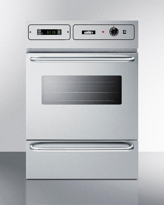 Summit TEM755BKW 24 Wide Electric Wall Oven, 115v