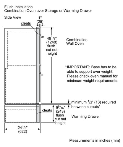 Bosch HBL57M52UC 500 Series, Combination Oven, 30''