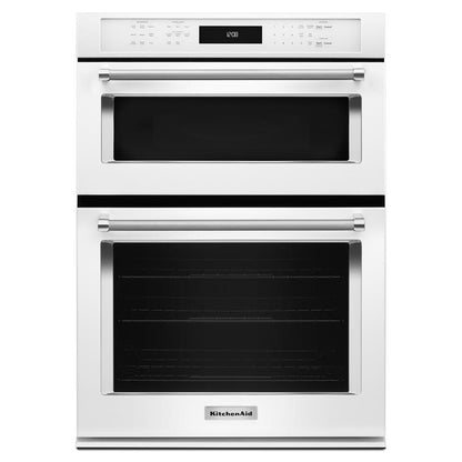 Kitchenaid KOCE500EWH 30 Combination Wall Oven with Even-Heat™ True Convection (Lower Oven)