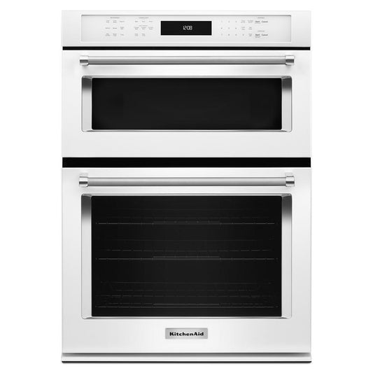 Kitchenaid KOCE500EWH 30 Combination Wall Oven with Even-Heat™ True Convection (Lower Oven)
