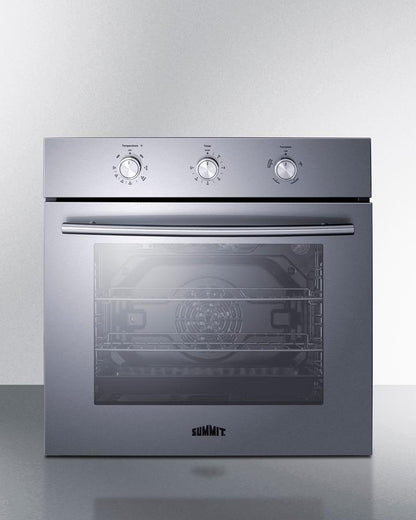 Summit SGW243SS 24 Wide Gas Wall Oven