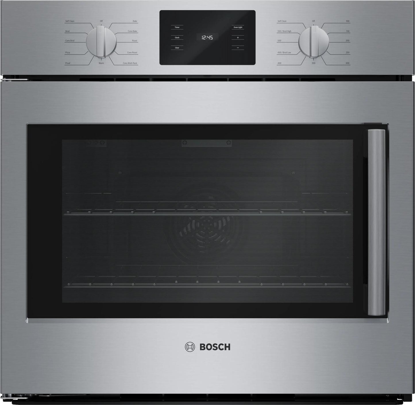 Bosch HBL5455LUC 500 Series, Built-in oven, 30'', Door Hinge: left, Stainless steel