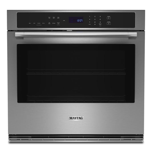 Maytag MOES6030LZ 30-inch Single Wall Oven with Air Fry and Basket - 5.0 cu. ft.