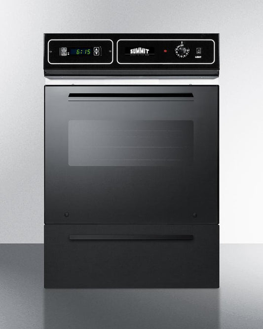 Summit TEM715DK 24 Wide Electric Wall Oven, 115v