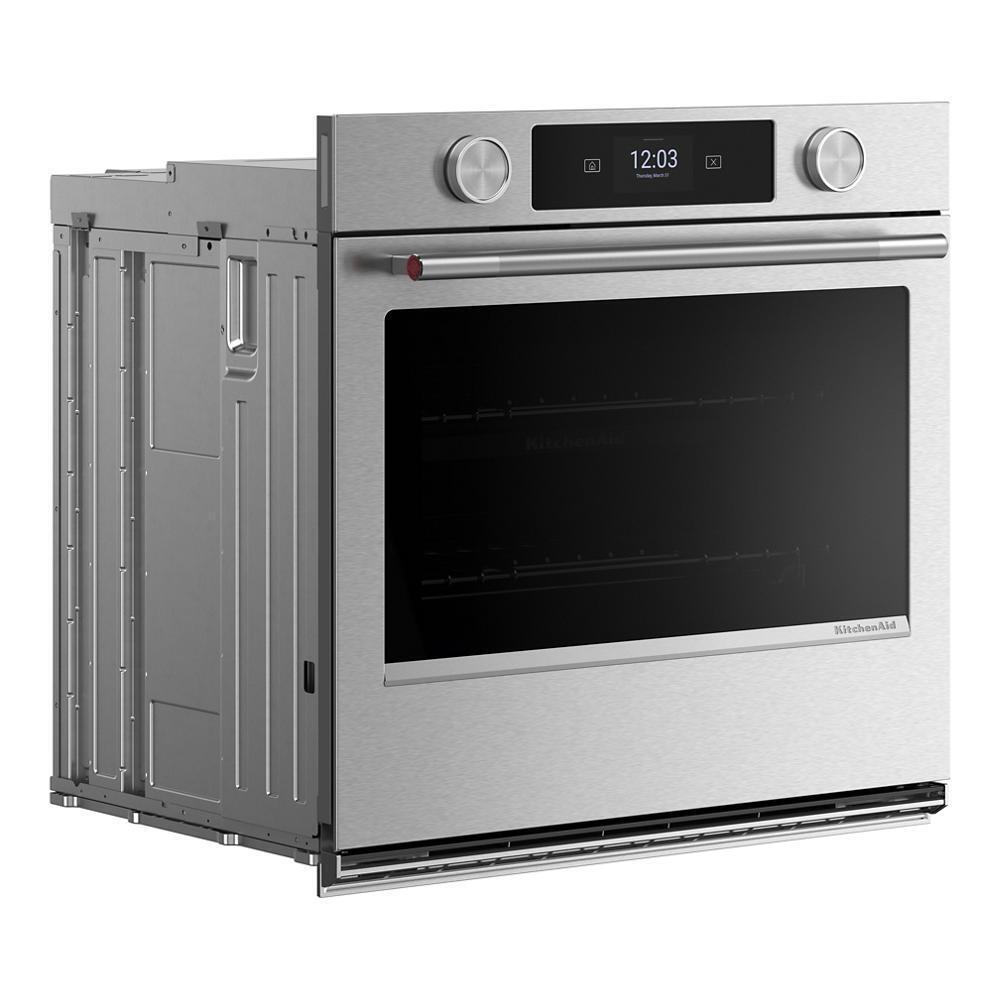 Kitchenaid KOES730SPS 30-inch Smart Electric Single Wall Oven with Assisted Cooking Modes - PrintShield™ Finish