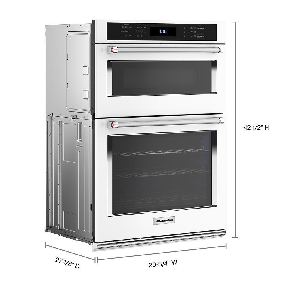 KOEC530PWH KitchenAid® 30 Combination Microwave Wall Ovens with Air Fry Mode.