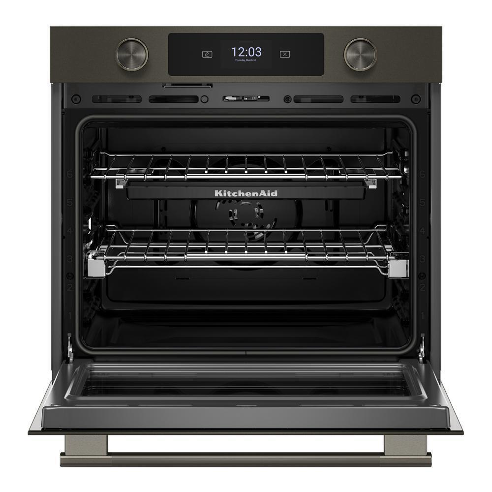 Kitchenaid KOES730SBE 30-inch Smart Electric Single Wall Oven with Assisted Cooking Modes - Black Ore