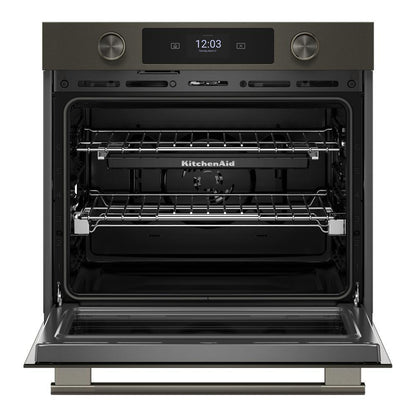 Kitchenaid KOES730SBE 30-inch Smart Electric Single Wall Oven with Assisted Cooking Modes - Black Ore