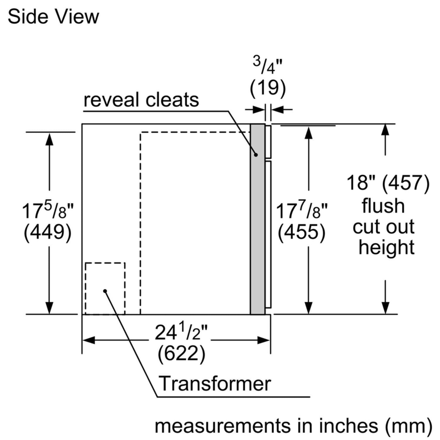 Bosch BCM8450UC 800 Series, Built-In Fully Automatic Coffee Machine, Stainless steel, Removable water tank